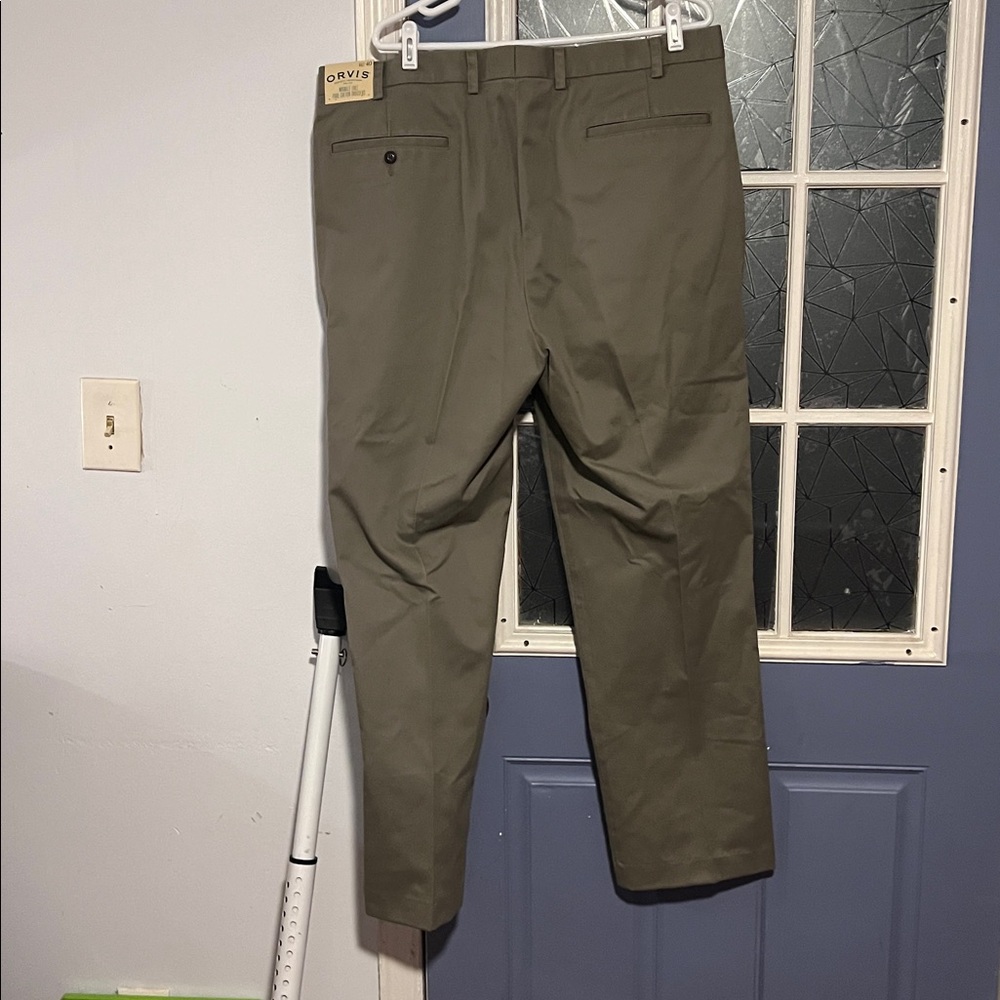 Orvis Men's Olive Pants size 40 NWT 32” inseam - Picture 3 of 5